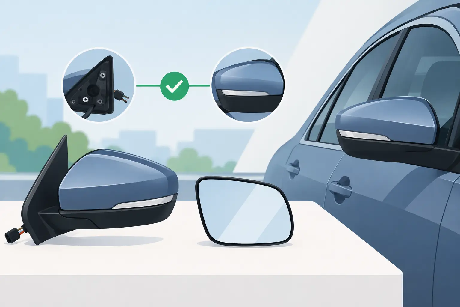 How to Match Replacement Mirrors Correctly